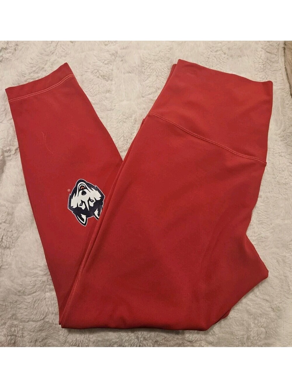 Lululemon X Uconn Huskies Size 12 Red Leggings Yoga Pants